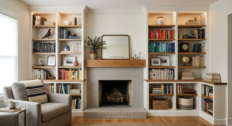 Fireplace Shelves Installation in Annapolis, MD